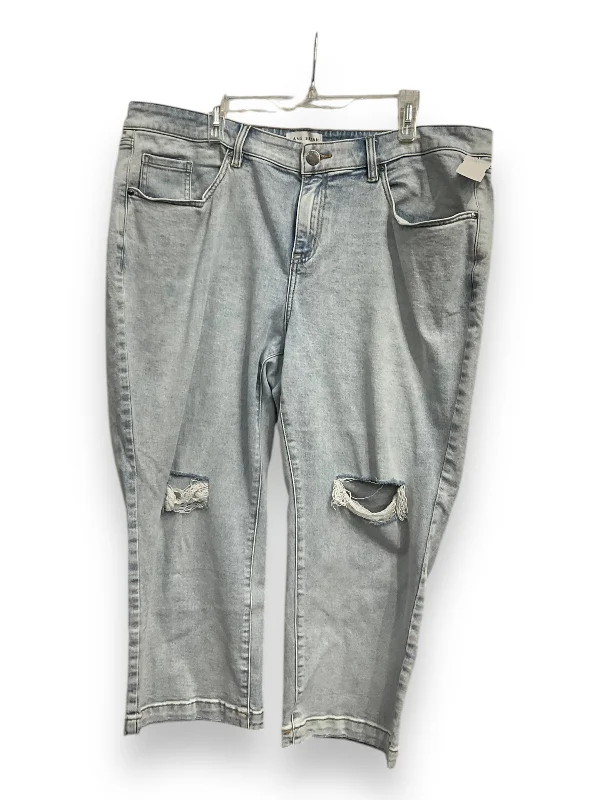 Sustainable Eco-Friendly Men's JeansJeans Cropped By Lane Bryant In Blue, Size: 18
