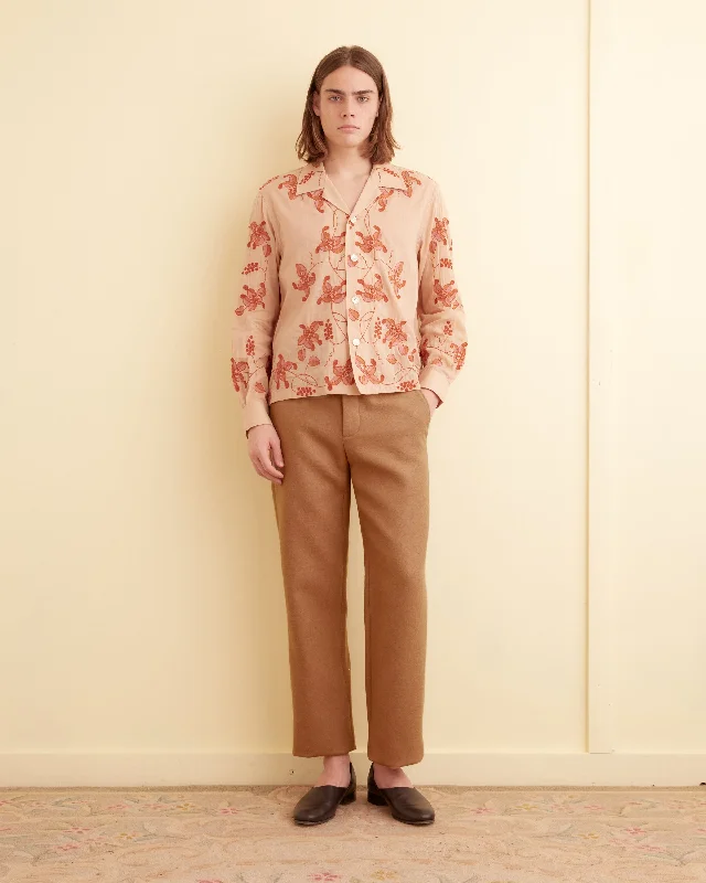 Men's Relaxed-Fit Pants for ComfortCambridge Suiting Trousers