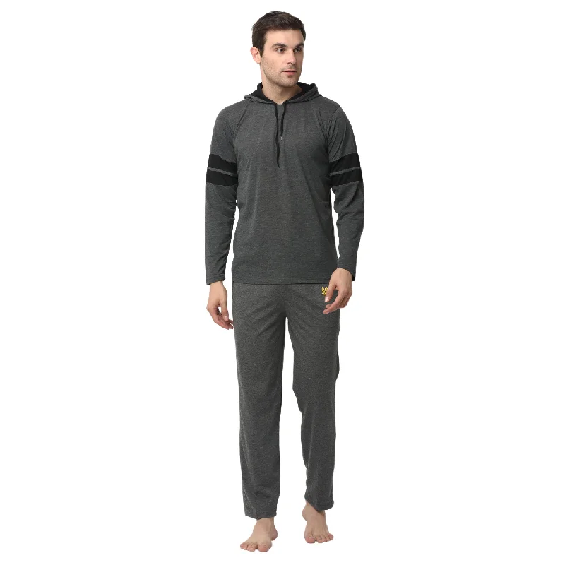 Mack Jonney Grey Night Suit For Men's