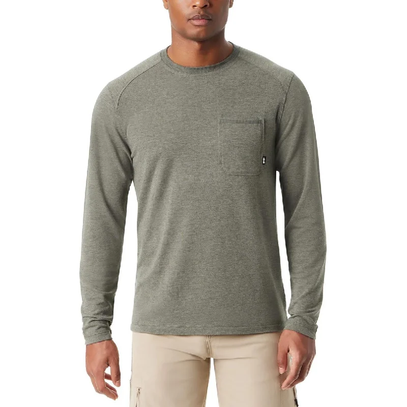 Men's Shirts with Embroidered DesignsMens Heathered Polyester T-Shirt