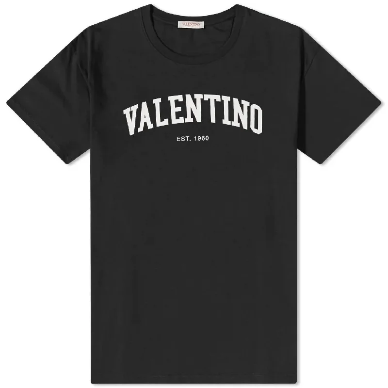 Men's Shirts with Moisture-Wicking FabricLogo Short Sleeves Crew Neck T-Shirt In Black