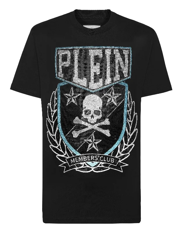 Men's Shirts with Belt LoopsT-shirt Round Neck SS With Patch Skull&Bones