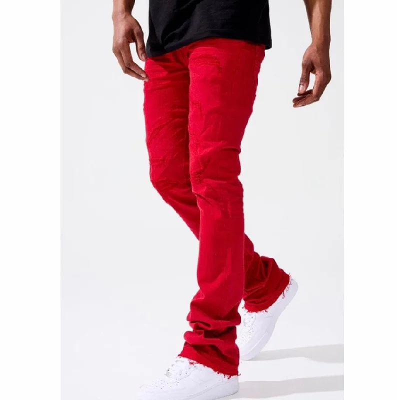 Men's Pants with Patchwork PatternsJordan Craig Martin Stacked Tribeca Twill Pants (Red) JTF956R Men's Pants with Patchwork PatternsJordan Craig Martin Stacked Tribeca Twill Pants (Red) JTF956R