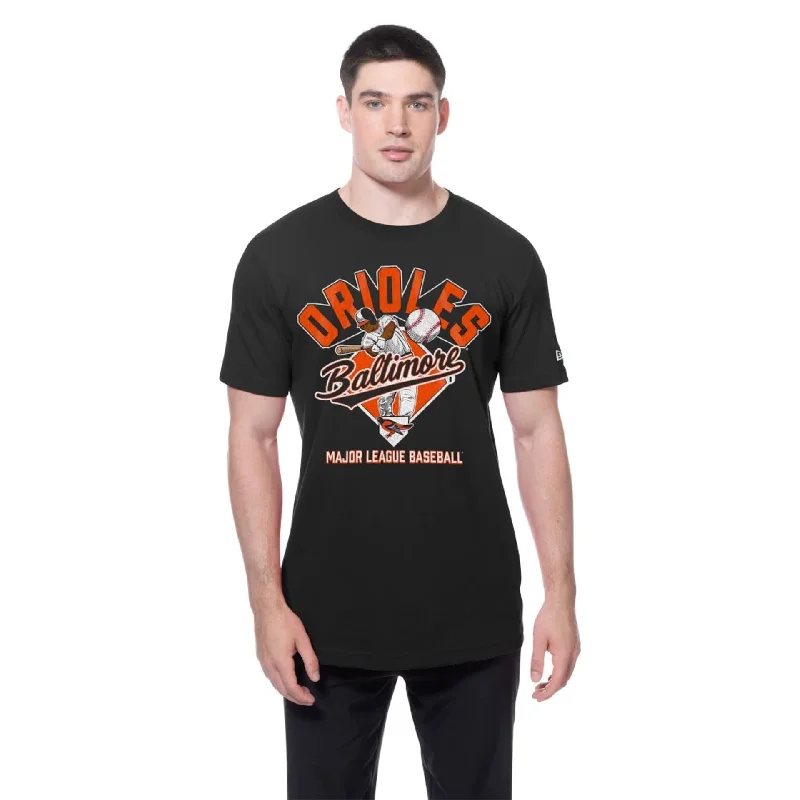Men's Shirts for Beach OutingsBaltimore Orioles MLB Batting Practice Black T-Shirt