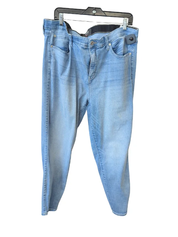 Jeans for Men with a Athletic BuildJeans Skinny By Torrid In Blue Denim, Size: 22