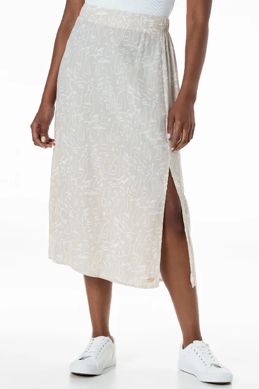 Men's Pants with Embroidered DesignsSlip Skirt _ 143391 _ Stone