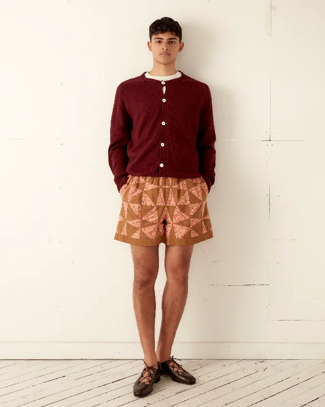 Men's Elastic-Waisted Pants for Easy MovementKaleidoscope Quilt Shorts