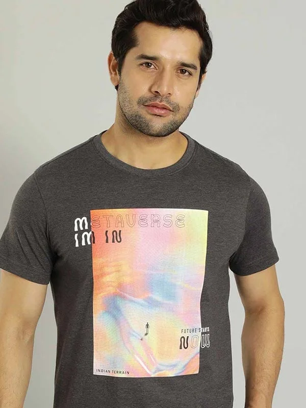 Casual Men's T-ShirtsMen Graphic Crew Neck T-Shirt