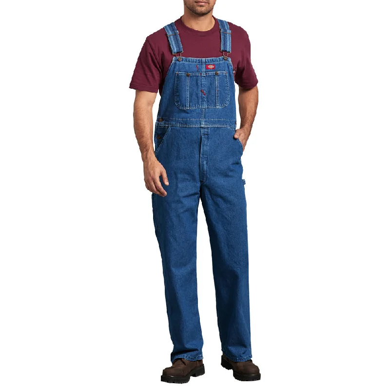 Men's Chino Shorts for Warm WeatherDickies Men's Stonewashed Denim Bib Overall