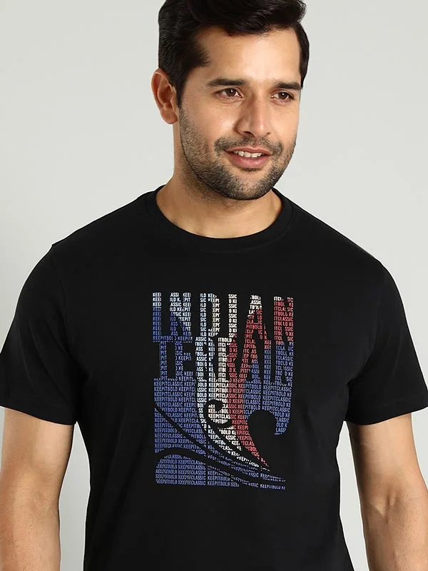Men's Sleeveless TopsMen Graphic Crew Neck T-Shirt