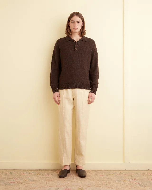 Men's Pants with Button-CuffsDennis Stripe Trousers