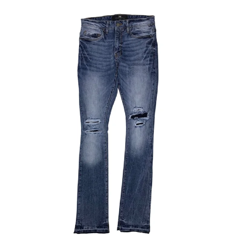 Men's Sweatpants for LoungingJordan Craig Martin Stacked Denim (Aged Wash) JTF204