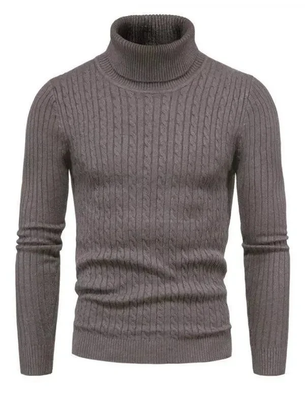 Cross-Border Slim Fit Turtleneck Men Sweater