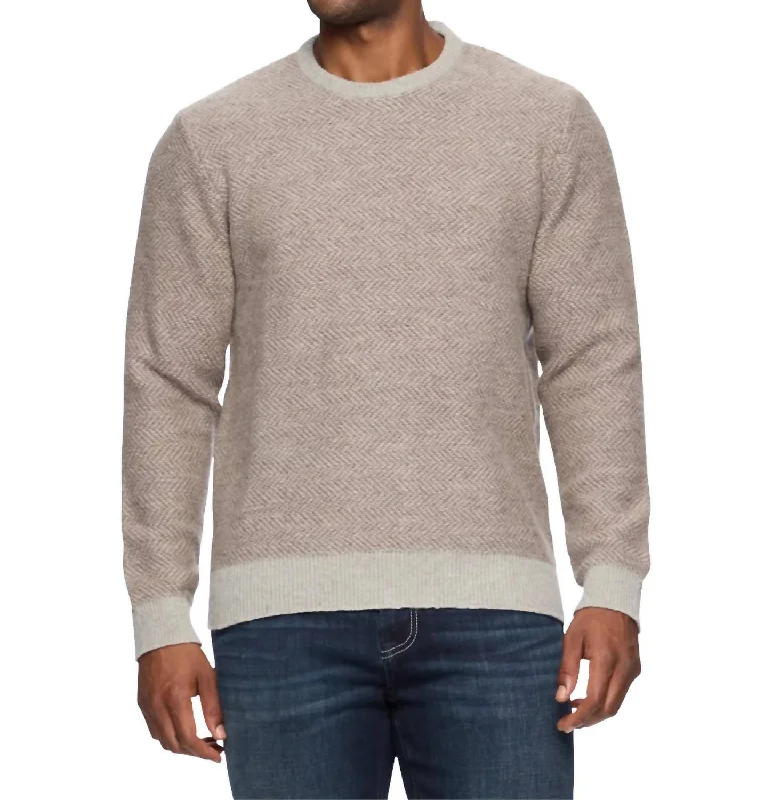 Cortez Sweater In Brown/grey