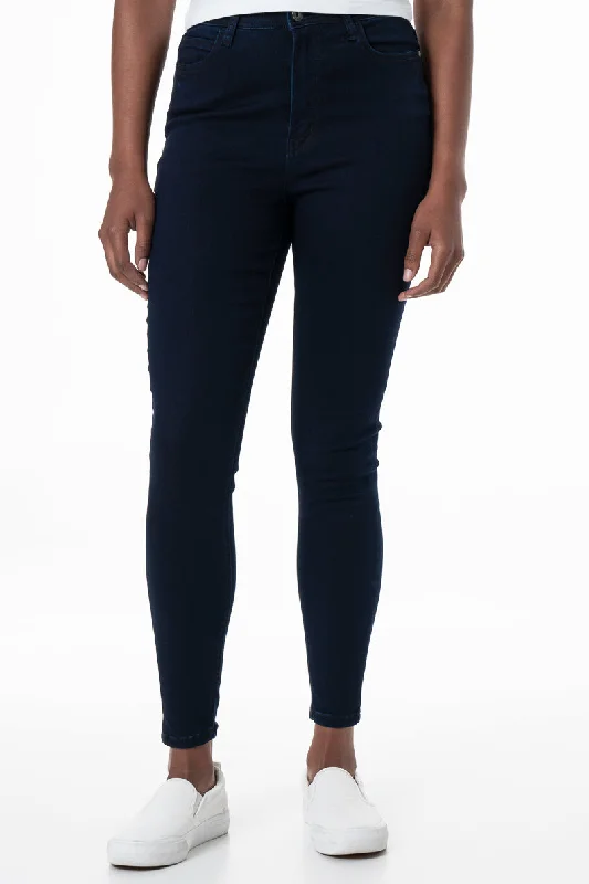 Men's Pants with Reflective Stripes for SafetyRf09 Hi-Waisted Skinny Jeans _ 148251 _ Dark Wash