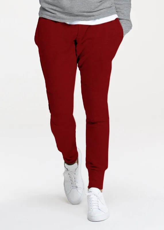 Men's Pants with Stretchable Fabric for FlexibilitySWET Jogger | Claret