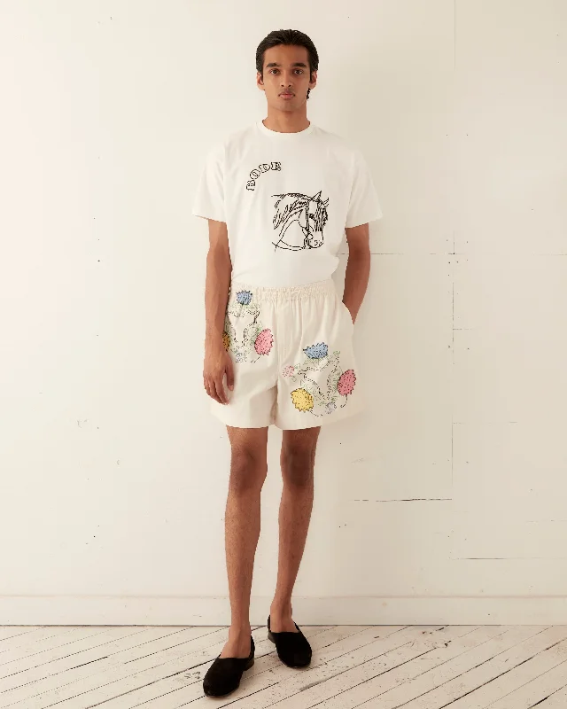 Men's Custom-Fit Pants for a Personalized TouchPatchwork Lotus Shorts