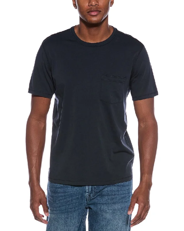 Men's Shirts with Patchwork Sleeves7 For All Mankind Pocket T-Shirt