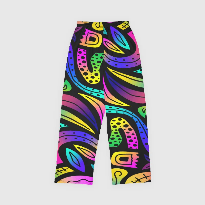 Men's Patterned Pants with ChecksAbstraction Lounge Bottoms