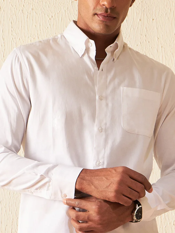Men's Casual Friday Shirts for Relaxed Office DaysDENNISON Elbow Patch Smart Slim Fit Opaque Formal Shirt Men's Casual Friday Shirts for Relaxed Office DaysDENNISON Elbow Patch Smart Slim Fit Opaque Formal Shirt