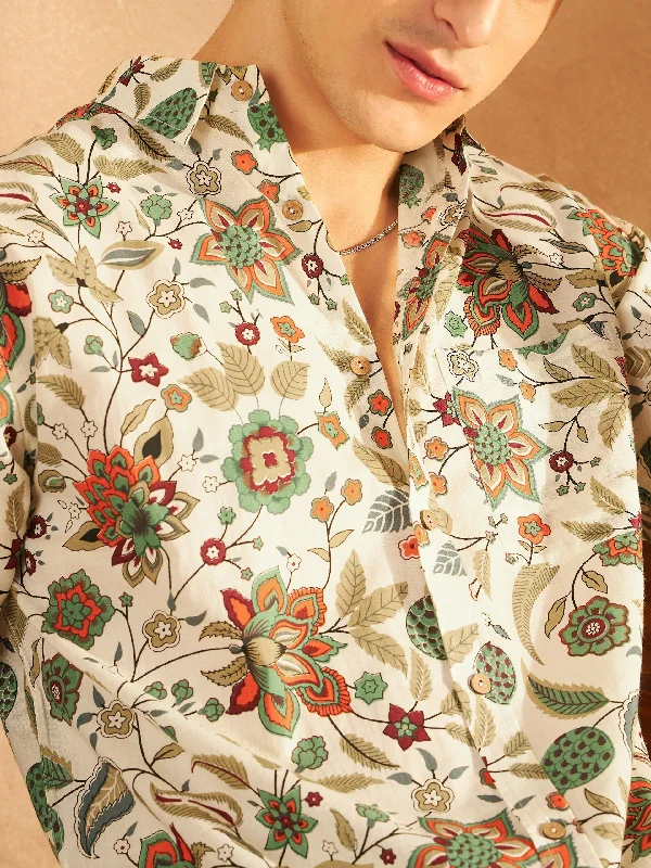 Men's Minimalist Shirts for a Clean LookMen's Block Printed Lightweight Thin Cotton Shirt Men's Minimalist Shirts for a Clean LookMen's Block Printed Lightweight Thin Cotton Shirt