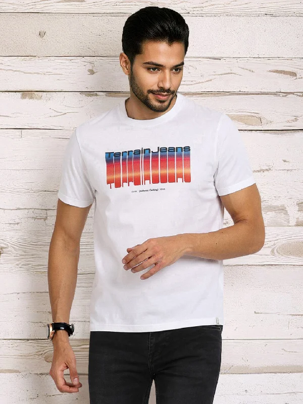 Men's Shirts for HikingMen Graphic Crew Neck T-Shirt