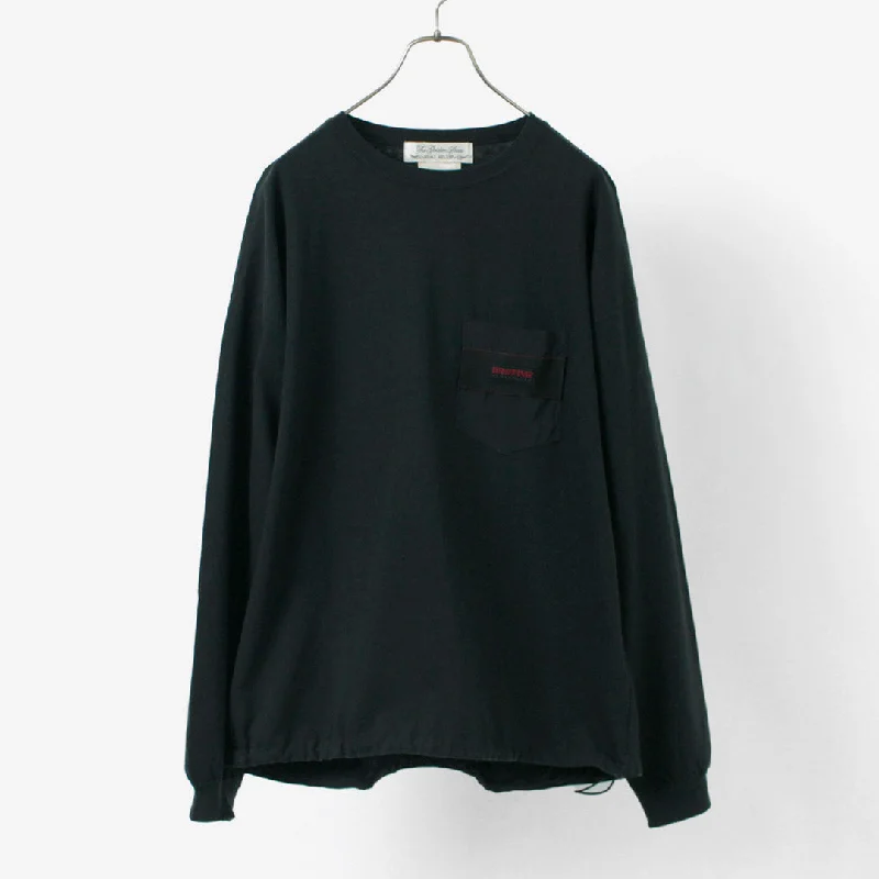 Men's Shirts with Surplice HemlinesREMI RELIEF × BRIEFING / Long Sleeve T-Shirt 1