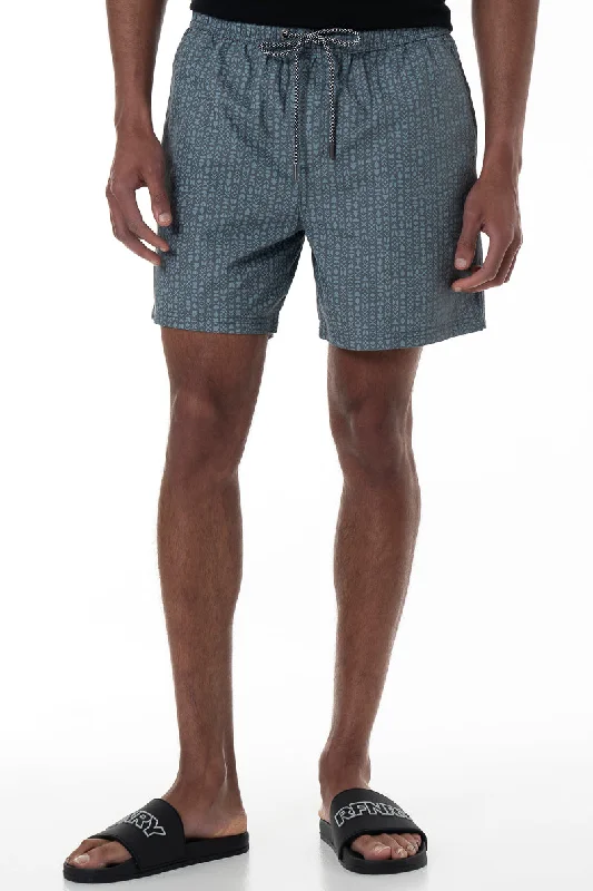 Men's Pants with Appliqué DetailsPool Shorts _ 153927 _ Petrol