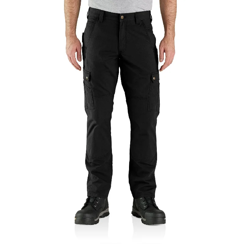 Men's Patterned Pants with PlaidsCarhartt Men's Rugged Flex® Ripstop Cargo Work Pant_Black