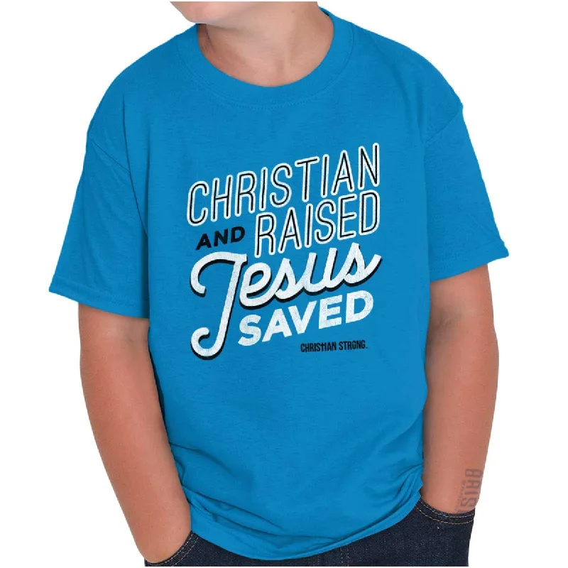 Men's Patterned Dress Casual Shirts for Smart-Casual EventsJesus Saved Me Youth T Shirt