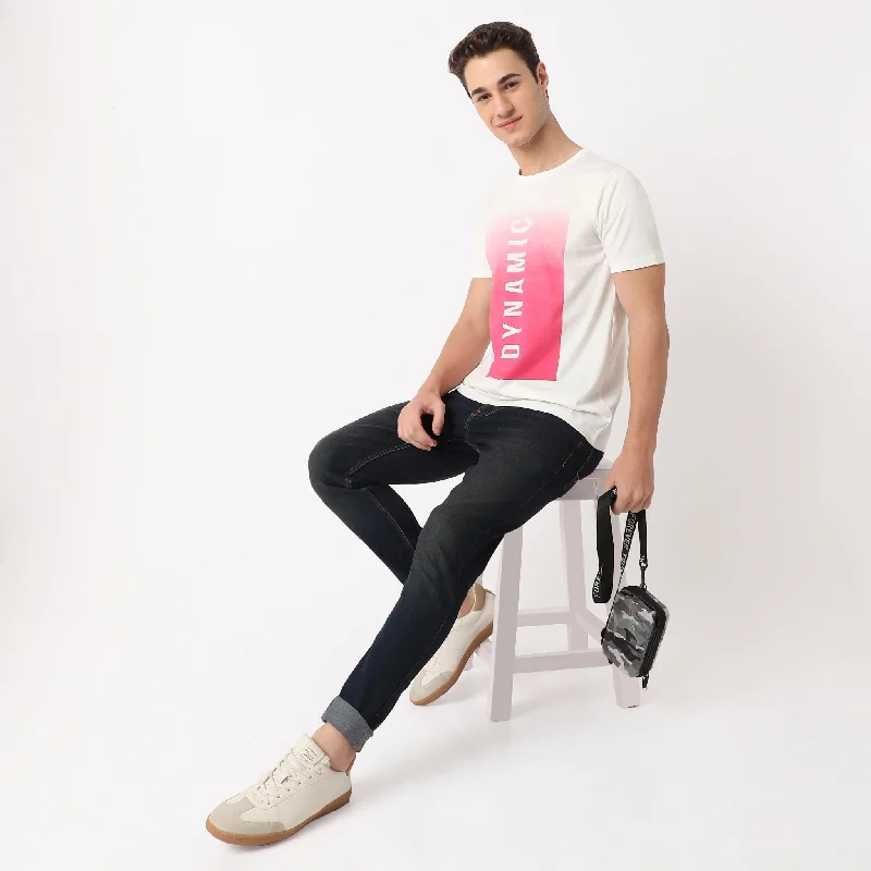 Men's Shirts with Graphic SleevesModern Home Graphic Crew Neck T-Shirt