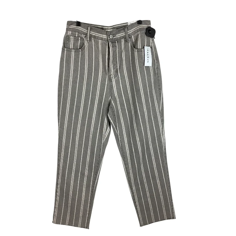 Classic Blue Men's JeansJeans Straight By Pacsun In Striped Pattern, Size: 28