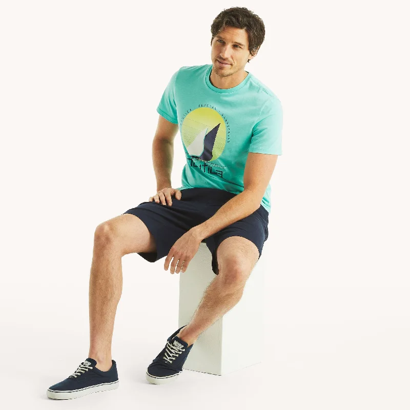 Men's Shirts with Spread CollarsNautica Mens Forever Sunseekers Graphic T-Shirt