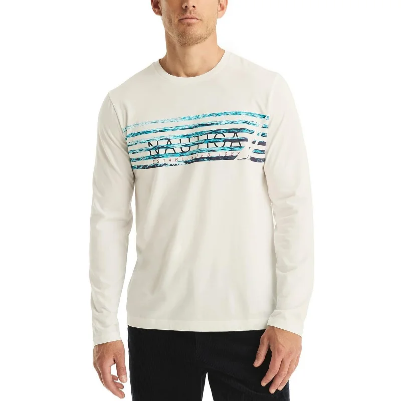 Men's Shirts for FishingMens Printed Cotton Graphic T-Shirt