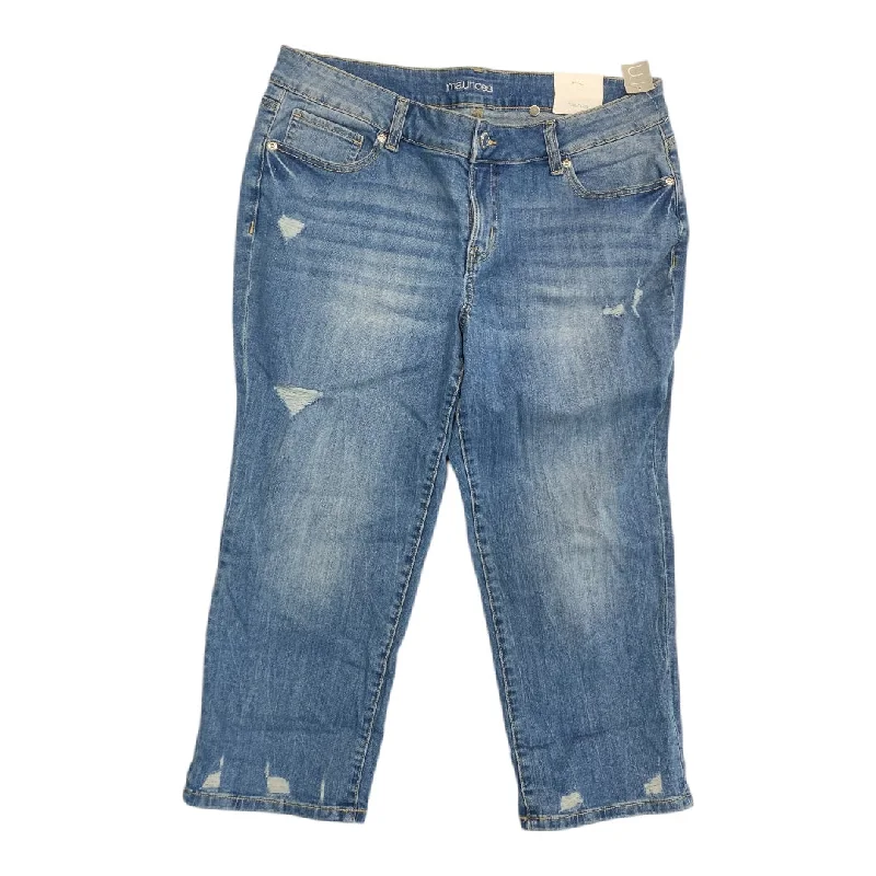 Unique Men's Jeans DesignsJeans Cropped By Maurices In Blue Denim, Size:14