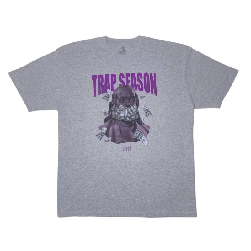 Layered Men's VestsMen's Trap Season T-Shirt In Grey