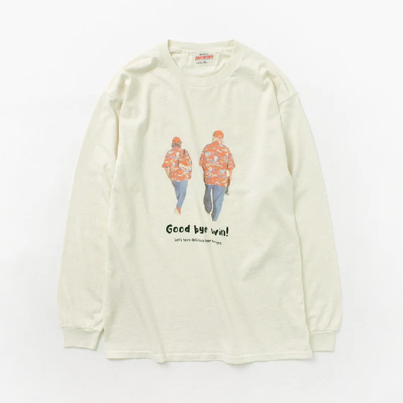 Men's Shirts with Spread CollarsJHANKSON / Goodbye Win Long Sleeve T-Shirt