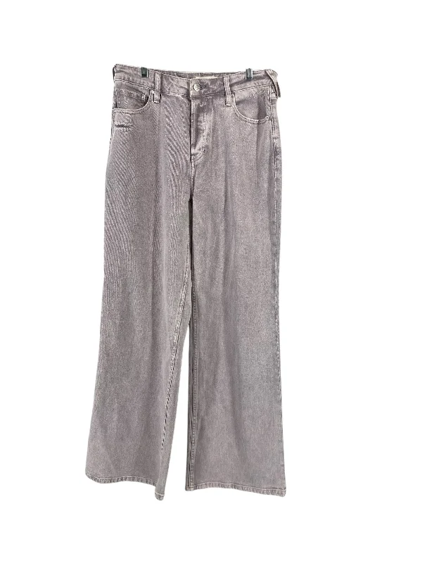 Men's Jeans with Fashionable RipsJeans Wide Leg By Cliche  Size: 4