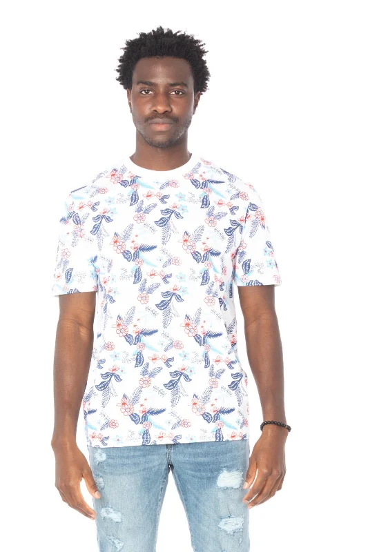 Men's Shirts with Button-Down PocketsTROPICAL GARDEN TEE
