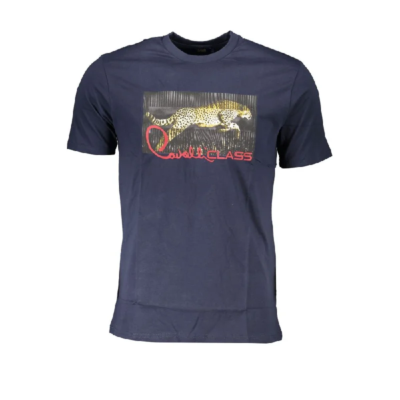 Men's Shirts with Rounded HemlinesCavalli Class  Cotton Men's T-Shirt