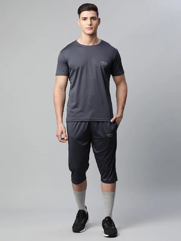 Mack Jonney Dryfit Solid Grey Tracksuit for Men