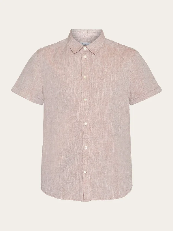 Men's Custom-Fit Shirts for a Personalized LookCustom fit linen short sleeve shirt - Chocolate Malt Men's Custom-Fit Shirts for a Personalized LookCustom fit linen short sleeve shirt - Chocolate Malt