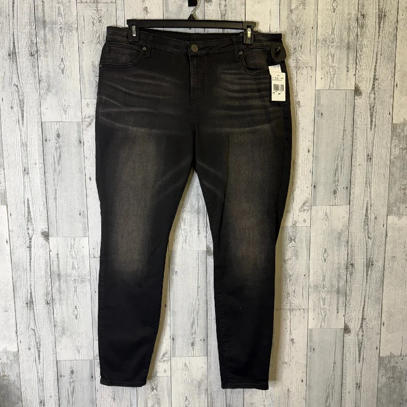 Men's Jeans for SportsJeans Skinny By Kut In Black Denim, Size: 18