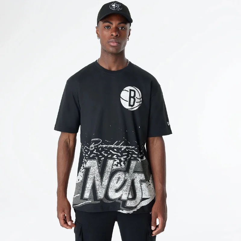 Men's Shirts with Patch PocketsBrooklyn Nets Sport Classic Black T-Shirt