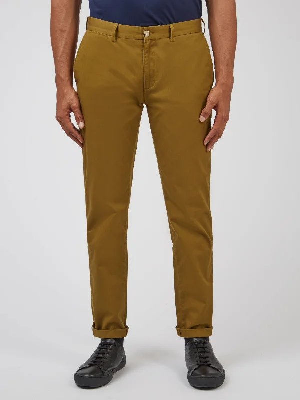 Men's Yoga Pants for FlexibilitySignature Slim Stretch Chino Pant - Bronze