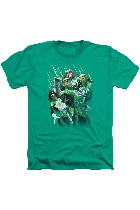 Men's Shirts with Embellished HemlinesGl Power Of The Rings Adult Heather Tee / T-Shirt
