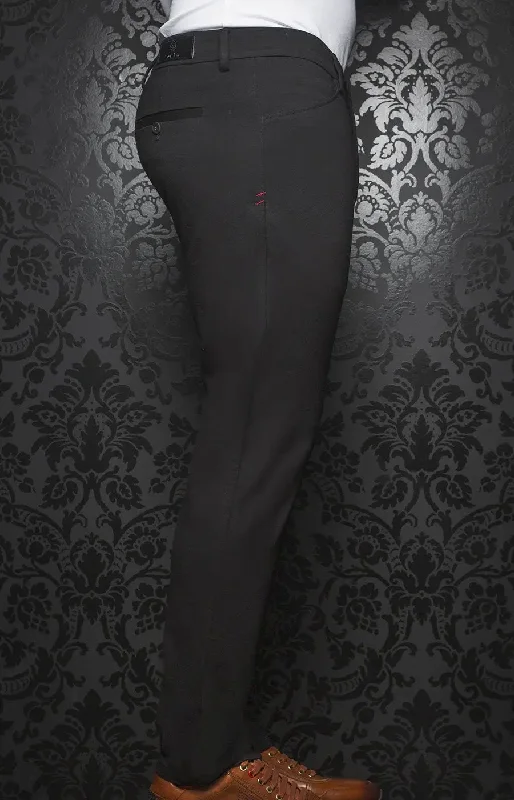 Men's Pants with SuspendersAU NOIR | Ultra Stretch Pants | Magnum Black