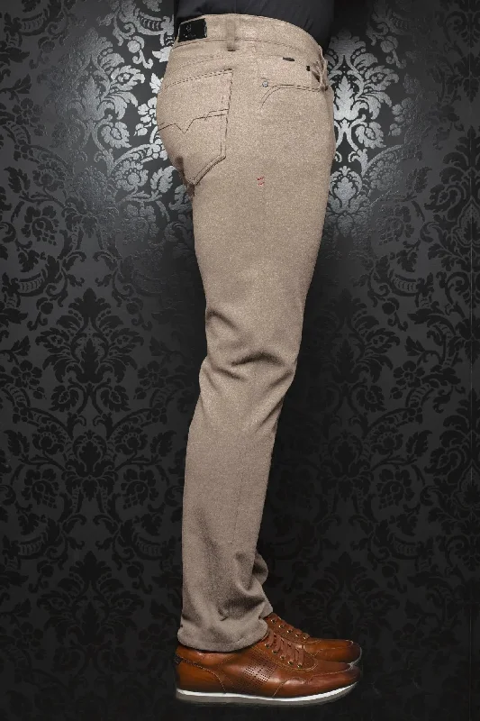 Men's Pants with Flat-Front DesignsAU NOIR | Ultra Stretch Pants | Winchester Beige