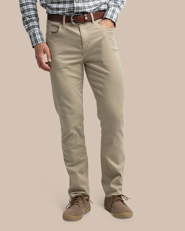 Men's Pants with Embroidered DesignsSullivan Five Pocket Pant - Sandstone Khaki