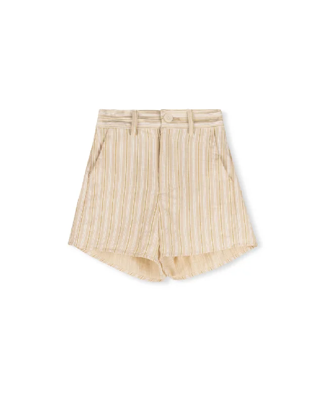 Men's Pants with Functional PocketsStems Multi Color Stripe Shorts